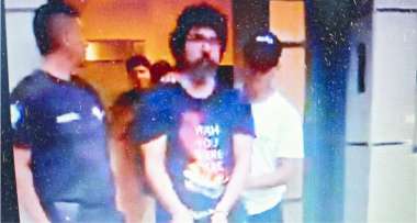 Nahuel Morandini al momento de su detención. Foto: Redes sociales