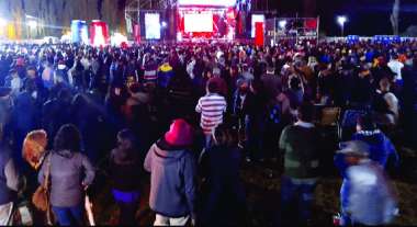 El hecho ocurrió a la salida del festival. (Foto Prensa)