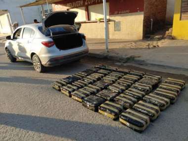 El cargamento secuestrado. Foto: Prensa Policía