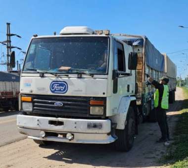 El camión detectado. Foto: Gendarmería Nacional