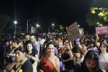 Pedido de justicia en el centro de General Güemes. 