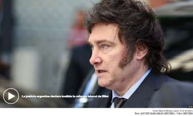 Javier Milei en Buenos Aires, el 26 de enero.Foto: AGUSTIN MARCARIAN (REUTERS) | Vídeo: REUTERS