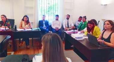 En el fondo, los acusados por la Justicia Federal.  (Foto MPF)
