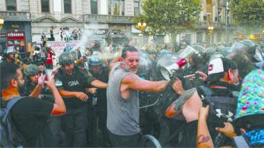 El escenario fue la Plaza de los Dos Congresos. (Télam)