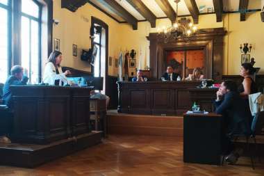 La fiscal Gallo y el fiscal Villalba, en la audiencia. 