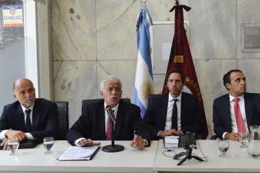 De izquierda a derecha, Diego Guerendiain, Cúneo Libarona, Alberto Nanzer y Nicolás Ramírez.. Imagen: Télam