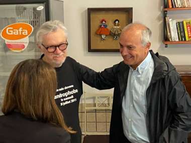 Jean-Michel Bouvier se reunió con el diputado José Gauffin. Foto:@JGauffin.