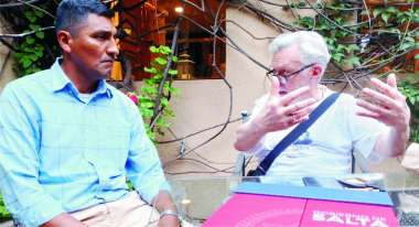 Santos Vera conversó con Bouvier. Foto: Prensa