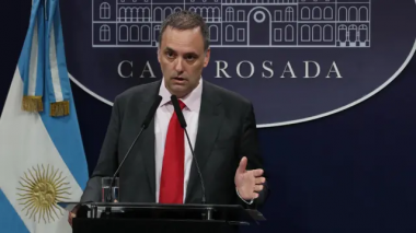 Manuel Adorni, portavoz presidencial argentino.