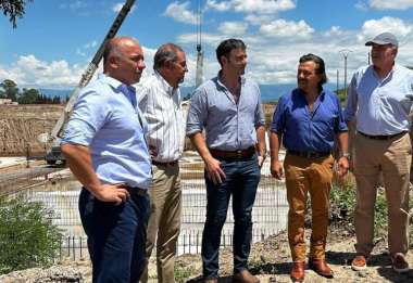 Obra de la ampliación de la Planta Depuradora Sur. Foto: Aguas del Norte