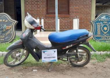 Uno de las tantas motos recuperadas. Foto: Policía de Salta