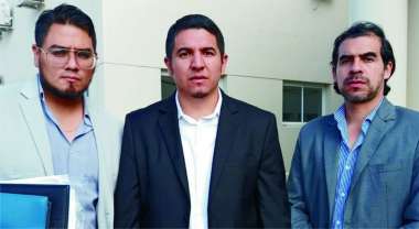 Adrián Aramayo, Leonardo López y Luis Santucho. Foto: Redes Sociales.