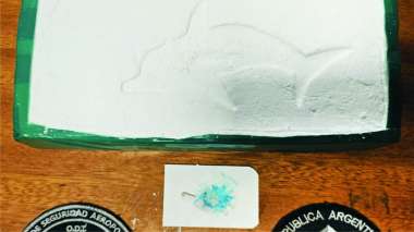 En Rosario incautaron algo más de un kilo de cocaína con el sello del delfín.