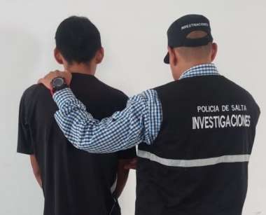 El hombre detenido. Foto: Policía de Salta