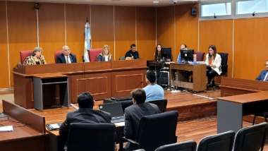 Kalil Ezequiel Chejolán declarando ante el Tribunal. Foto: Prensa Poder Judicial.
