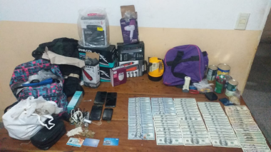 Pertenencias robadas. Foto: Policía de Salta