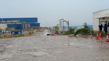 Tras el operativo, la empresa Posco suspendió sus actividades en la planta que posee en el Nodo Logístico de Güemes. Agencia